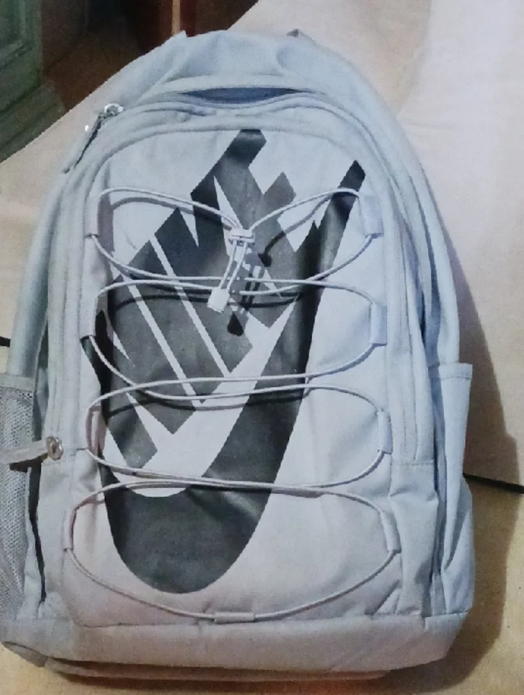 Nike Light Gray Backpack with Black Logo - Picture 8 of 10